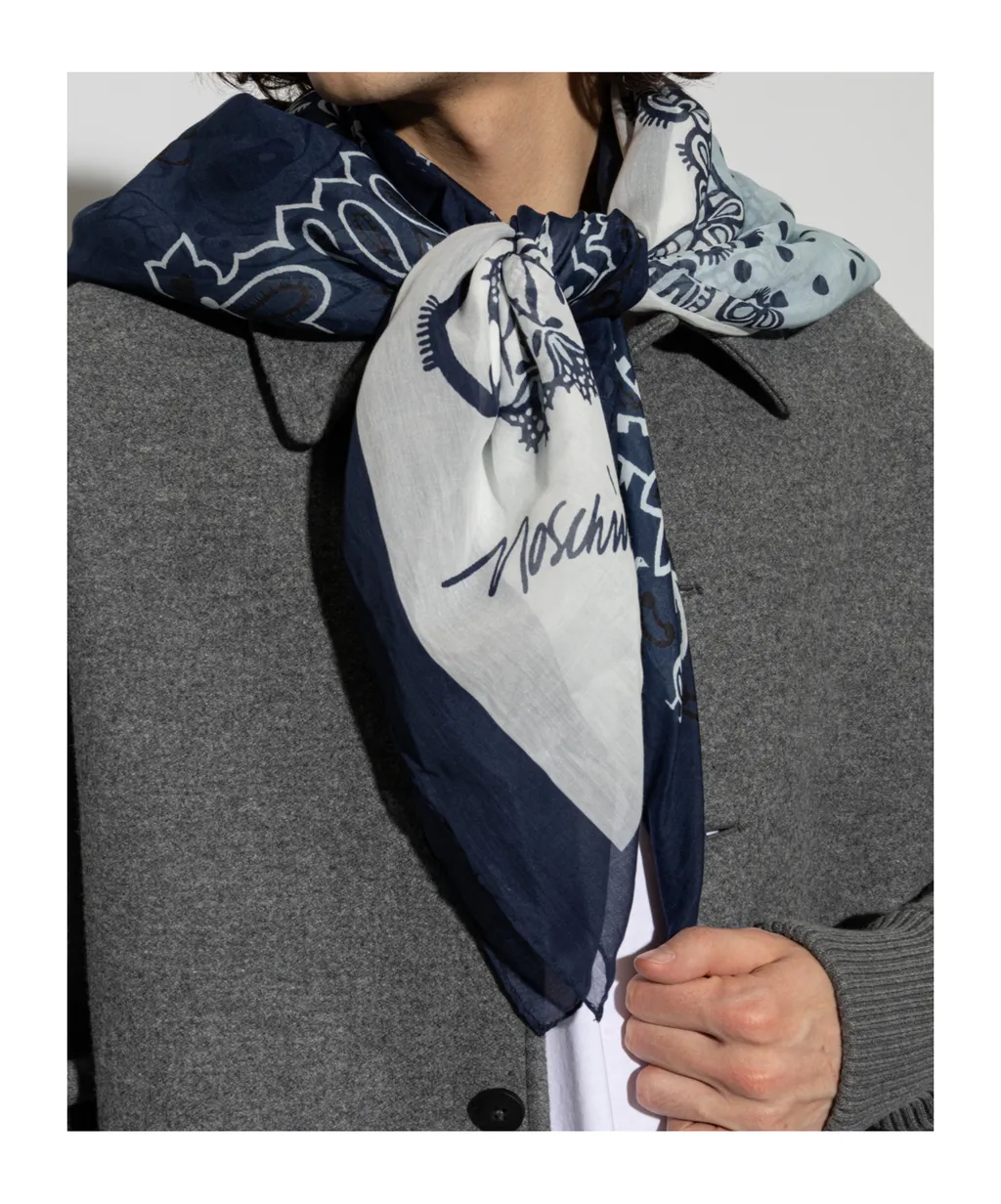 Moschino Logo Printed Scarf