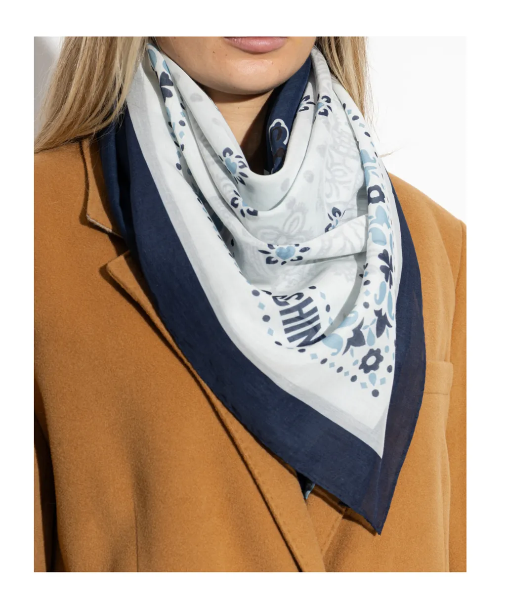 Moschino Logo Printed Scarf