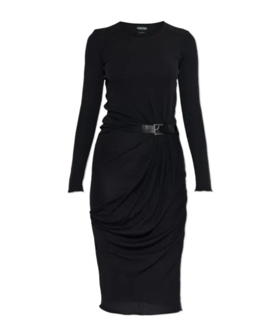 Tom Ford Decorative Waistband Dress