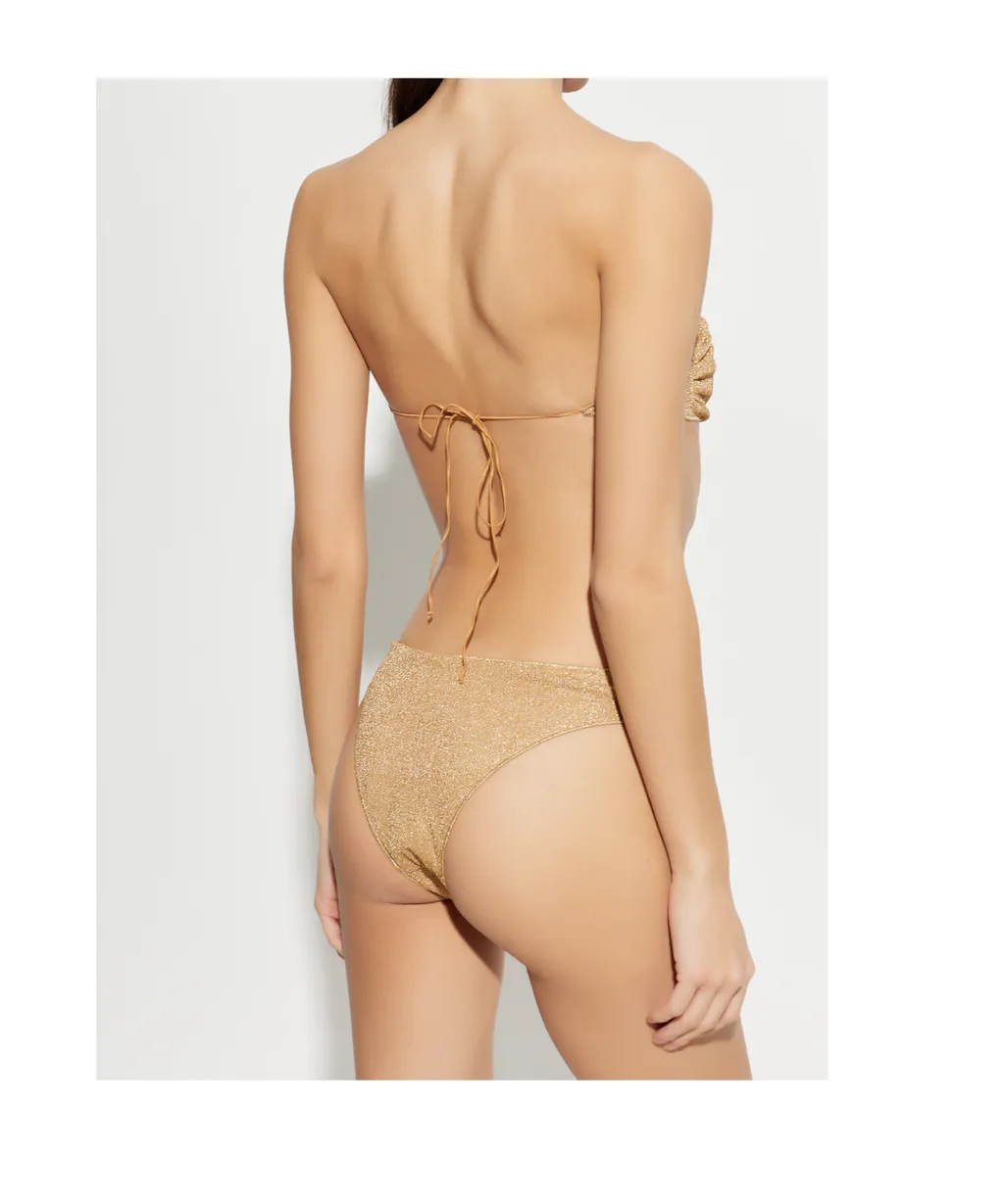 Osree Tied Fastened Glitter Embellished Bikini