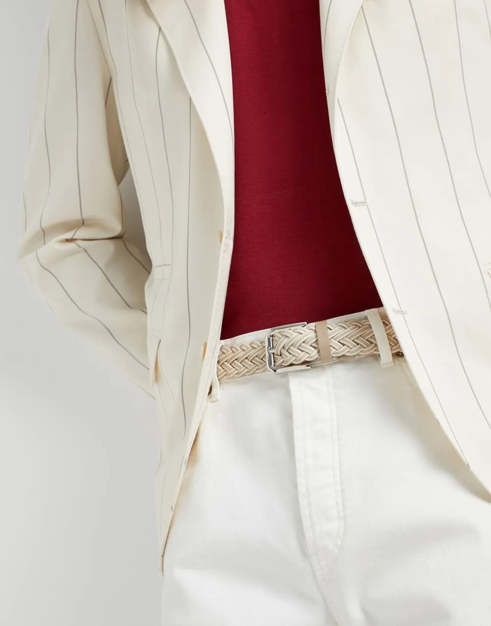 Braided Two-Tone Belt