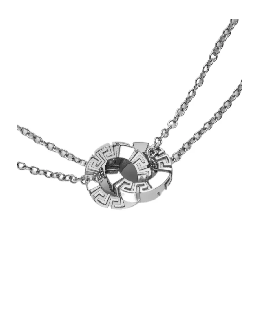 Versace Greca Double-Chain Necklace