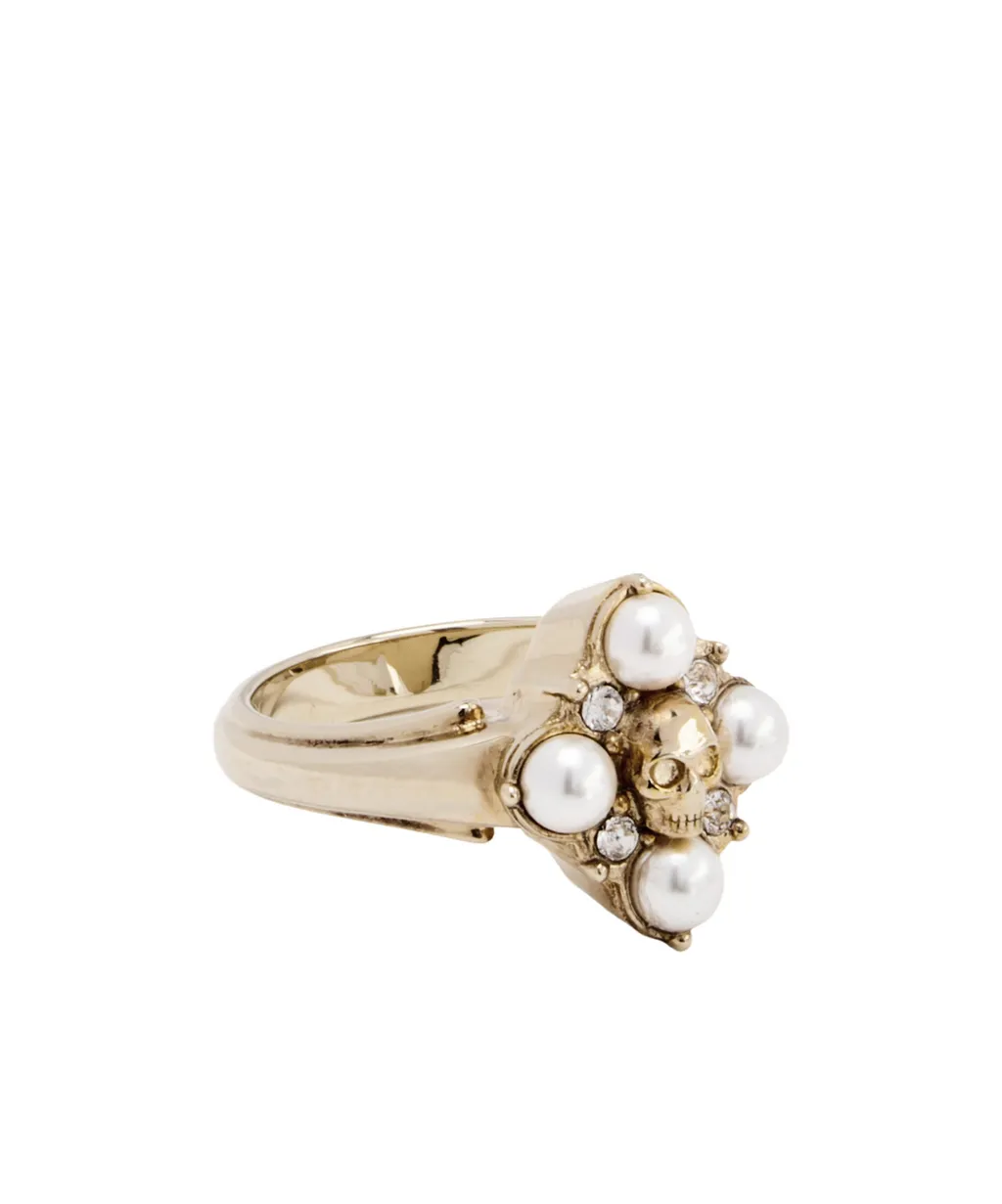 Alexander Mcqueen Skull Embellished Ring