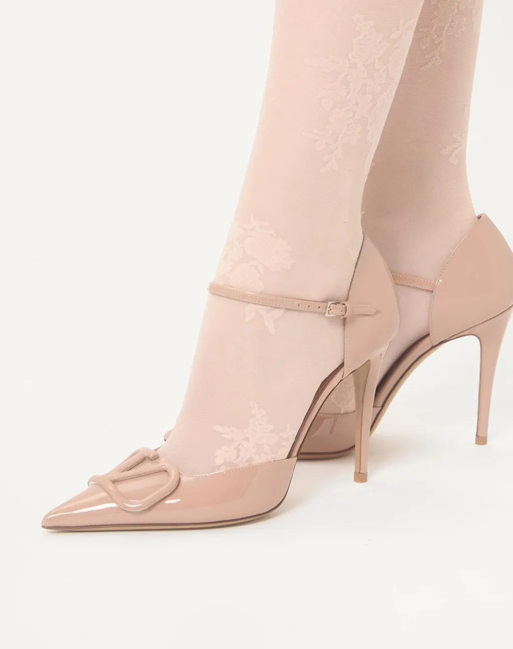 Vlogo Signature D'orsay Patent Leather Pumps 100Mm