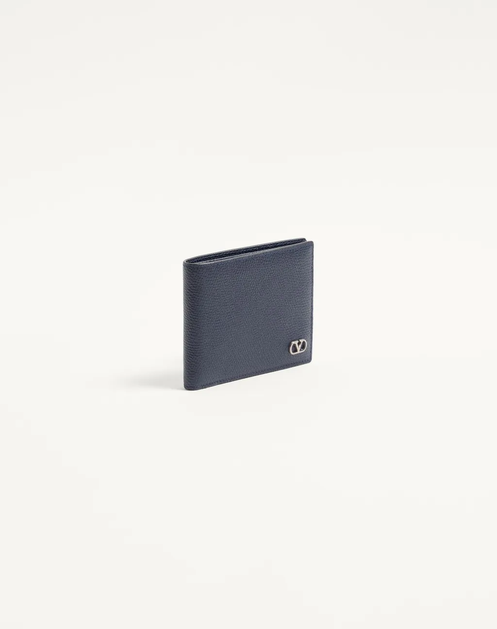 Valentino Garavani Vlogo Signature Grainy Calfskin Wallet