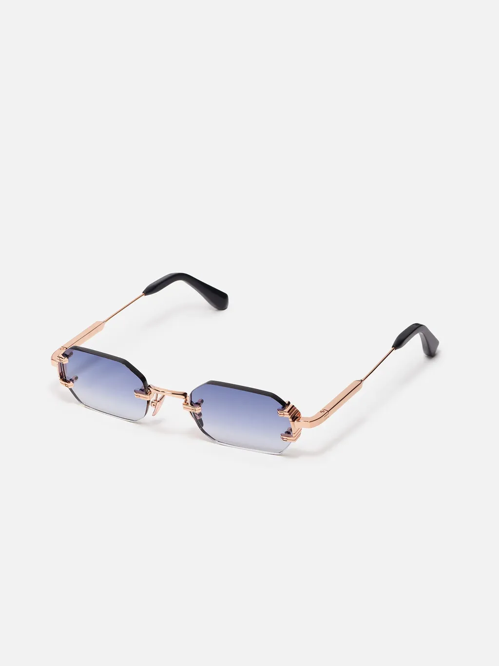 Amaru Rimless Geometric-Frame Sunglasses