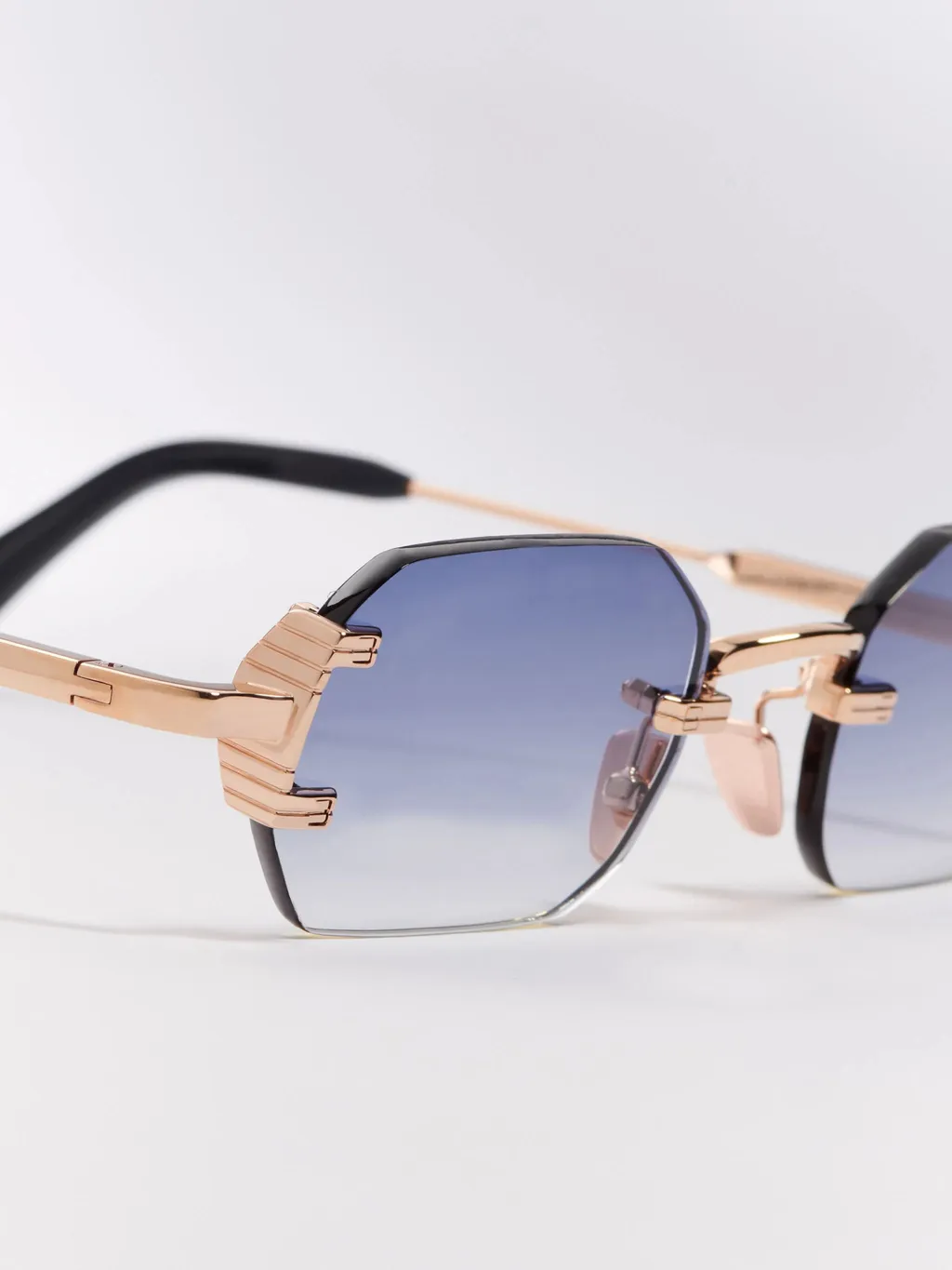 Amaru Rimless Geometric-Frame Sunglasses