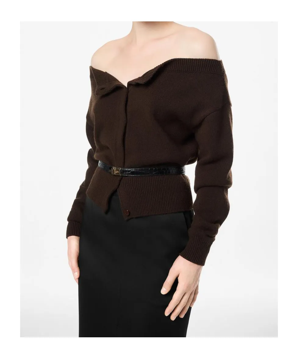 Tom Ford Open Neck Shrunken Cardigan