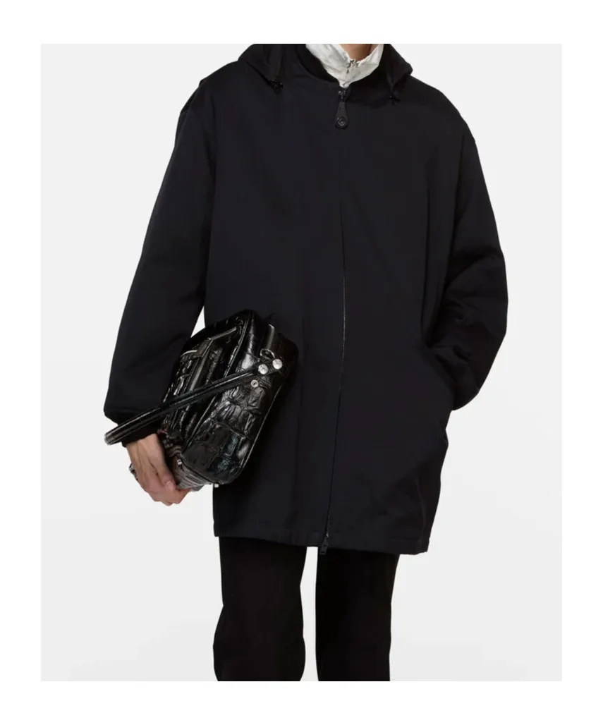 Zip-Up Hooded Coat