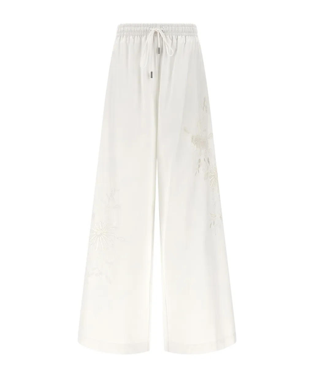 Ermanno Scervino Drawstring Wide Leg Trousers