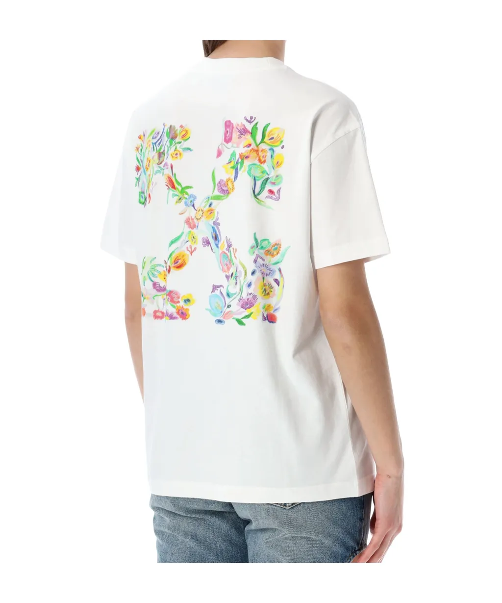 Off-White Flower Arrow Crewneck T-Shirt