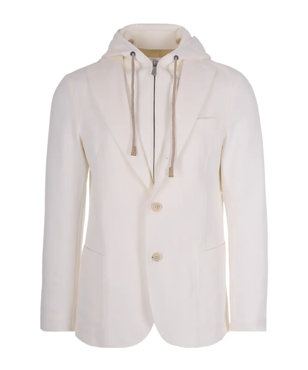 Eleventy Layered Drawstring Jacket