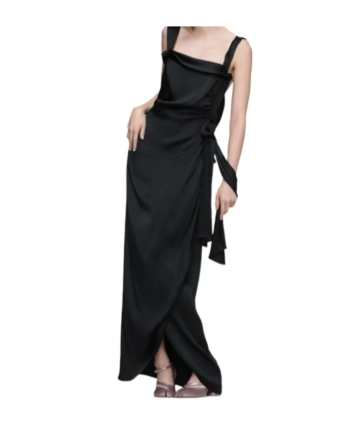 Maison Margiela Satin Maxi Dress