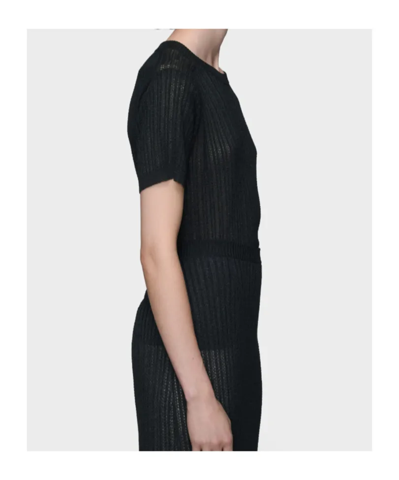 Maison Margiela Sheer Ribbed Top