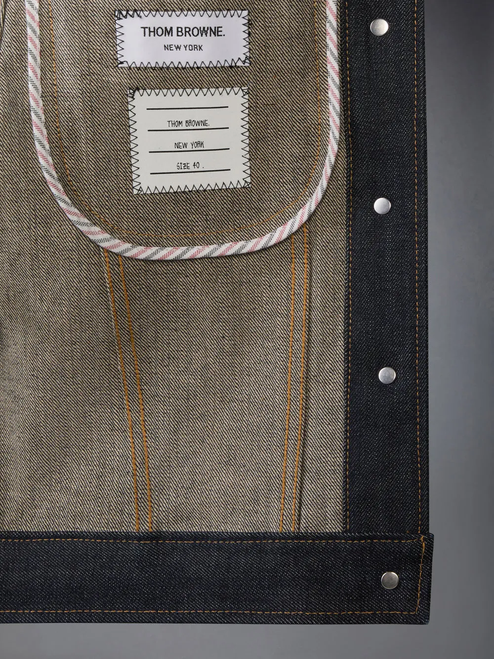 Pointed-Collar Denim Jacket