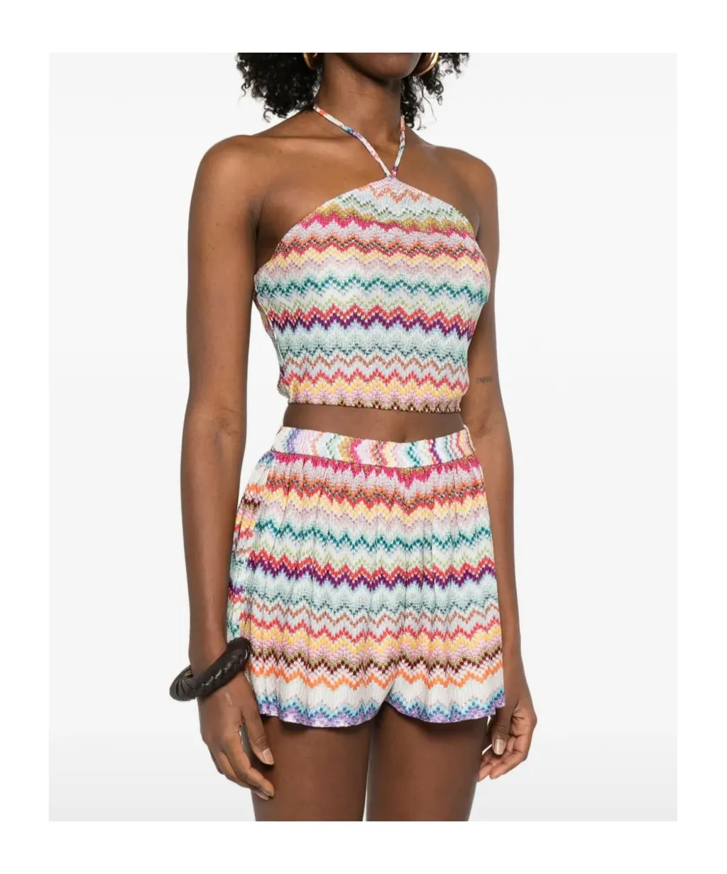 Missoni Zig-Zag Self-Tie Top