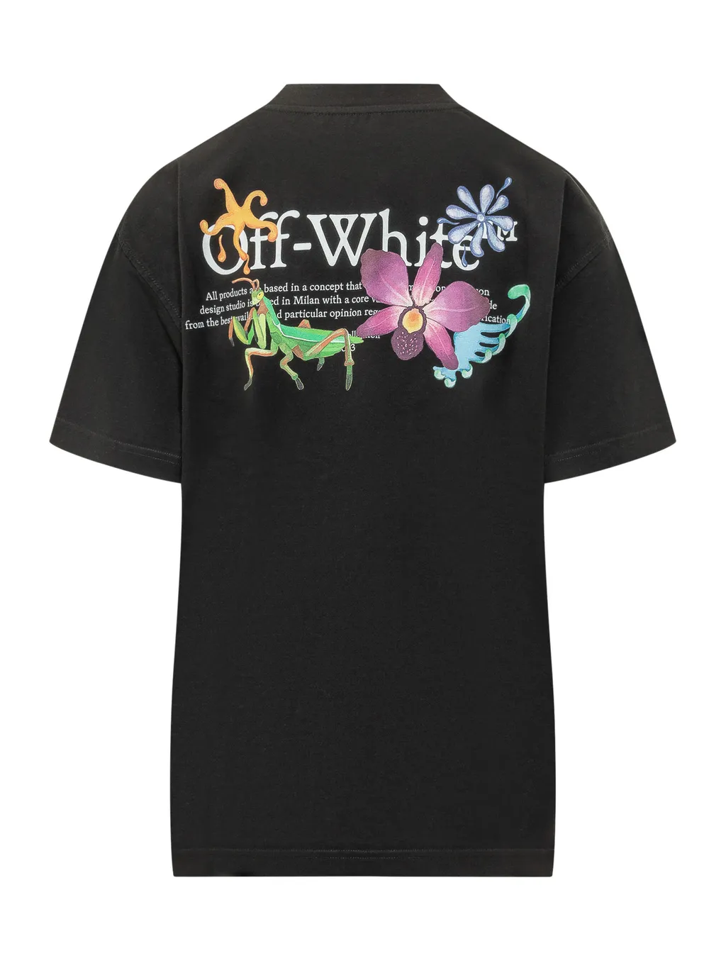 Off White Logo Printed Crewneck T-Shirt