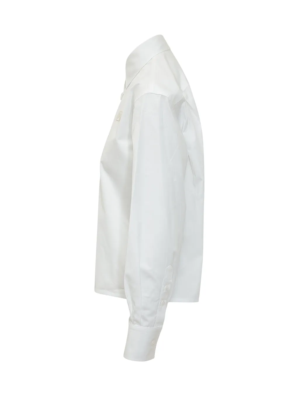 Off-White Button-Up Long-Sleeved Top