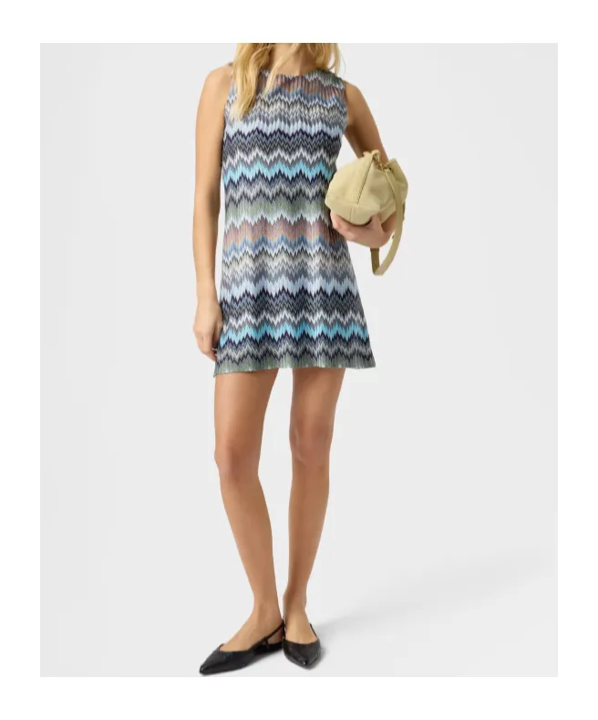 Missoni Sleeveless Chevron Mini Dress