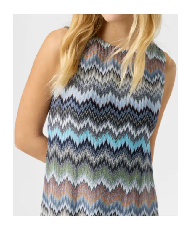 Missoni Sleeveless Chevron Mini Dress