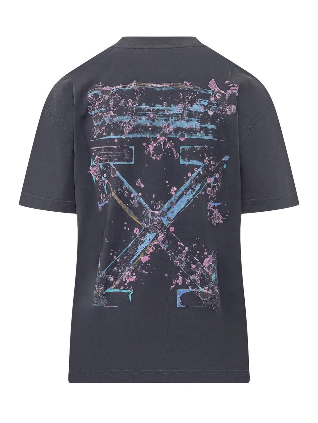 Off White Logo Printed Crewneck T-Shirt