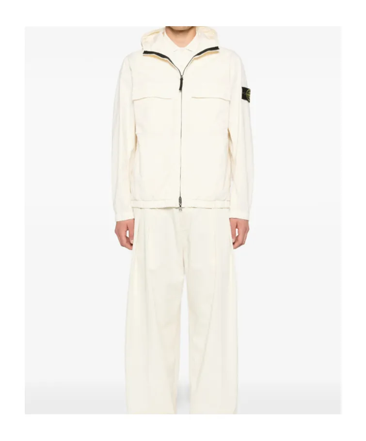 Stone Island Zip-Up Hooded Jacket