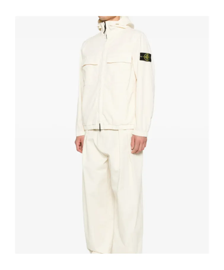 Stone Island Zip-Up Hooded Jacket