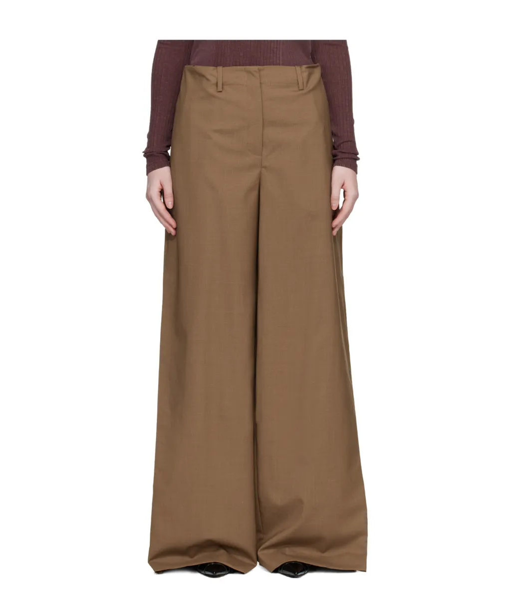 Pleated Wrap Trousers