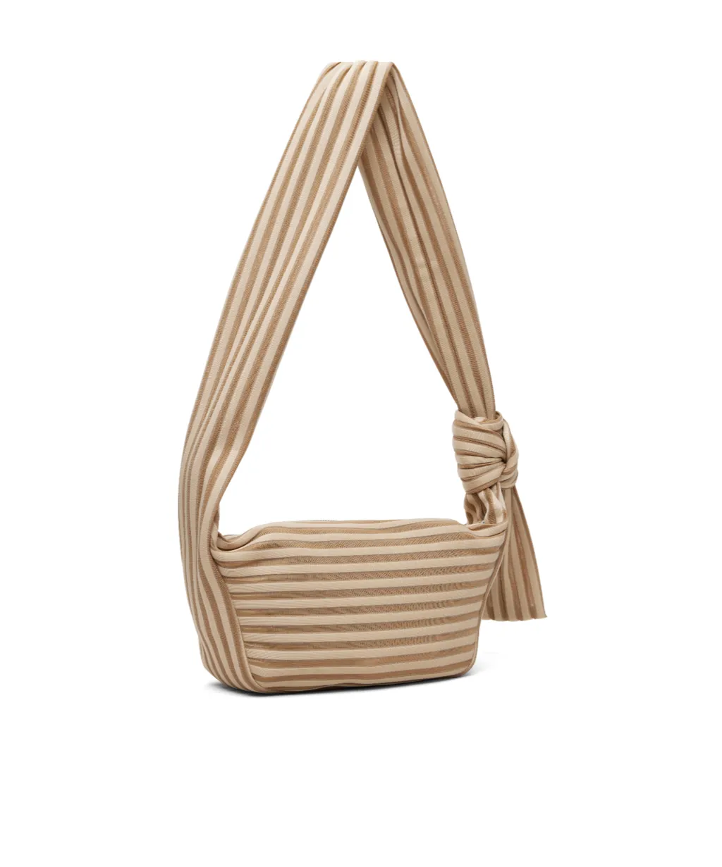 Linear Knit 58 Zipper Shoulder Bag