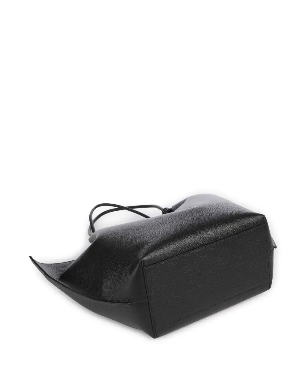 Finn Tote Bag Grained Leather Black
