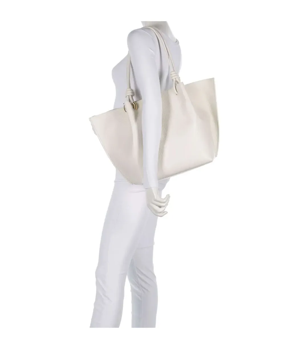 Finn Tote Bag Grained Leather Ivory