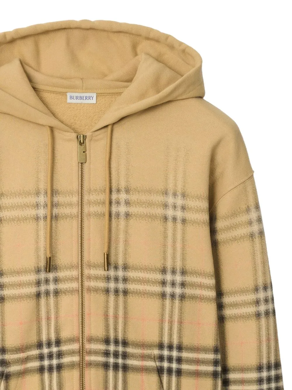 Burberry Checked Zip-Up Jacket