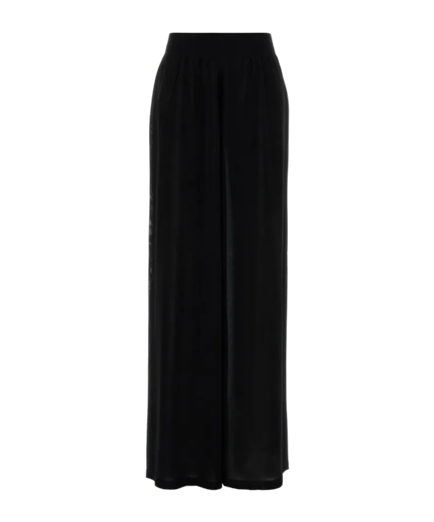 Elastic Waist Wide-Leg Pants