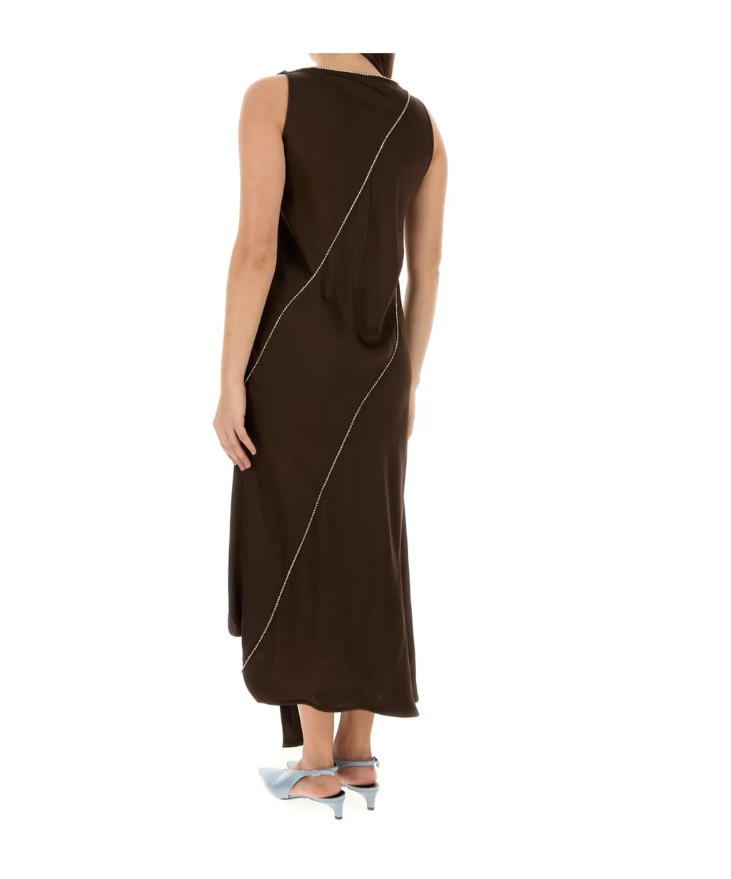 Jil Sander Embellished Sleeveless Dress