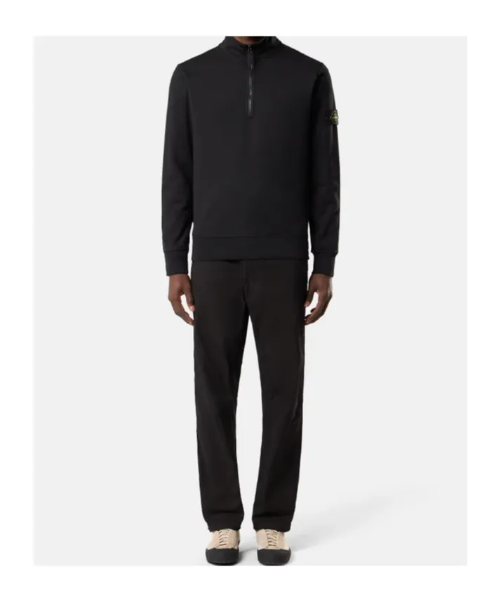 Regular-Fit Half-Zipper Sweatshirt