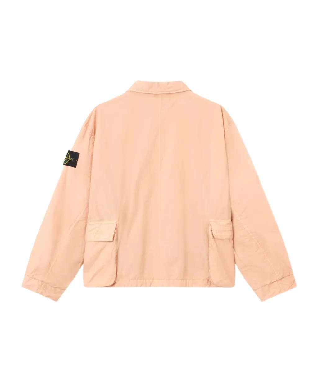 Stone Island Logo Patch Buttoned Overshirt