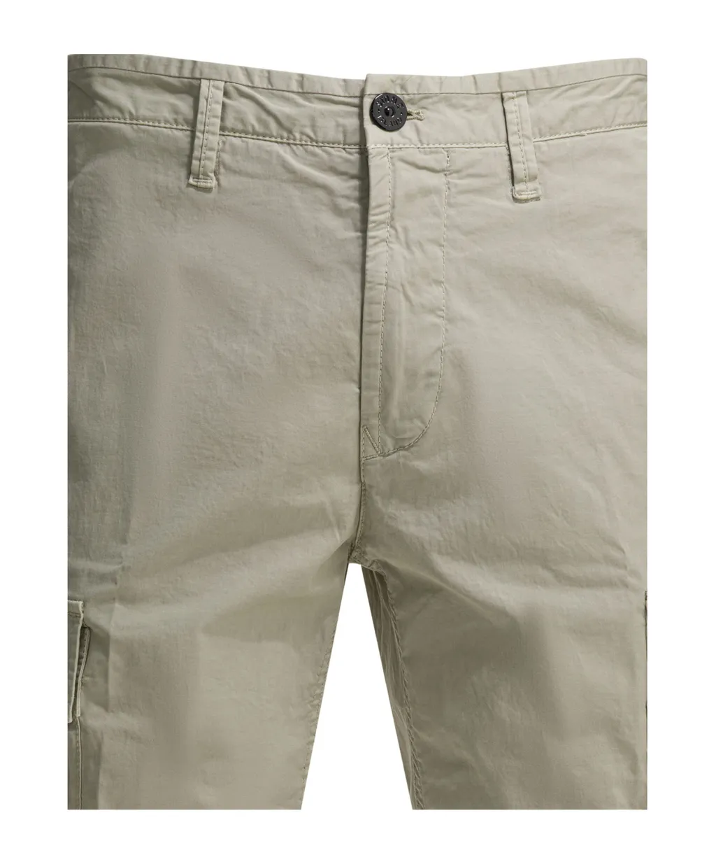Stone Island Logo Patch Cargo Shorts