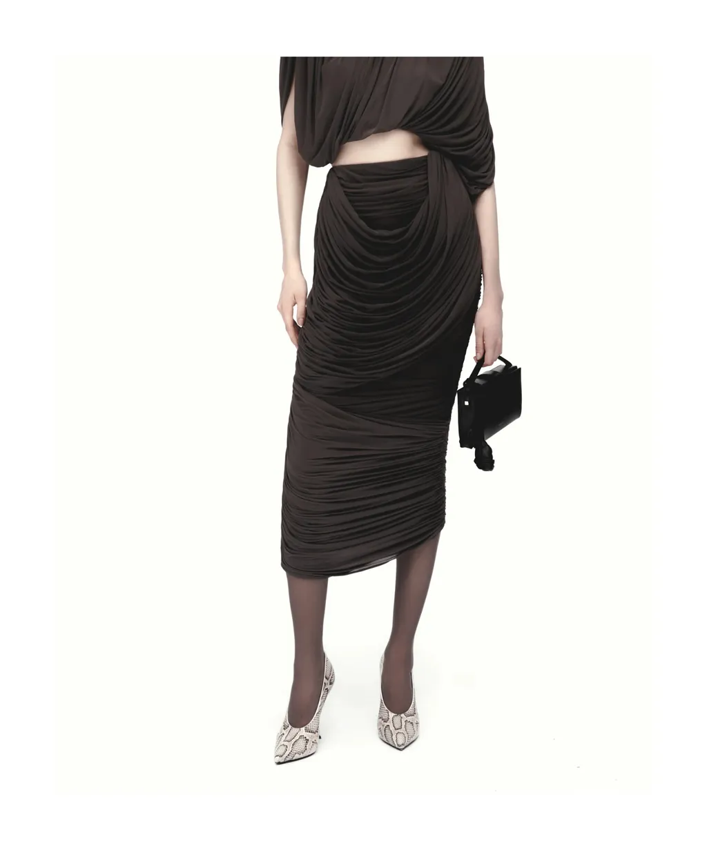 Magda Butrym Re 26 Draped Maxi Skirt