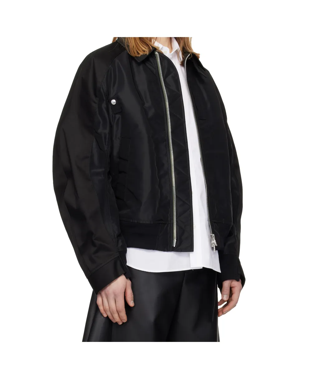 Sacai Twill Collared Zip-Up Blouson