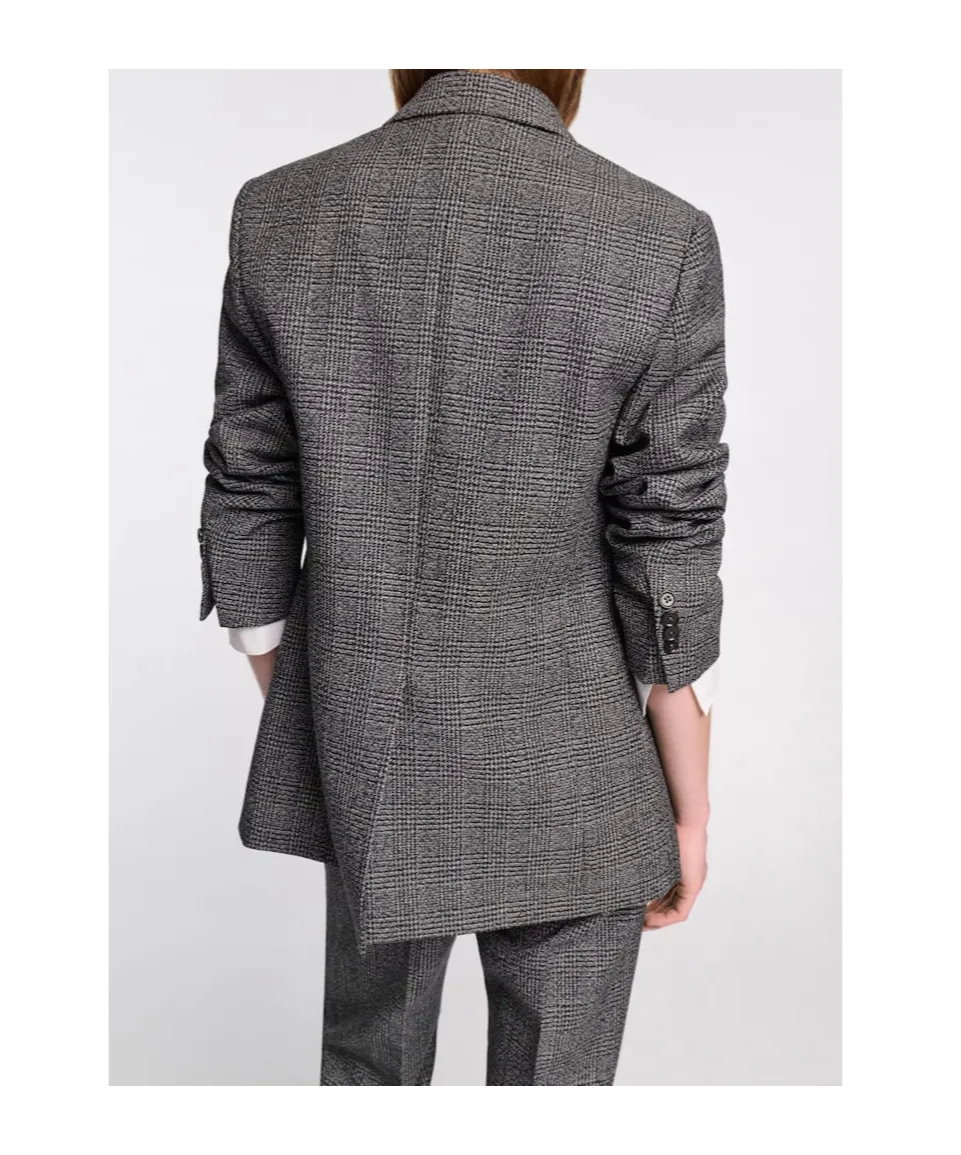 Glen Plaid Wool Blazer
