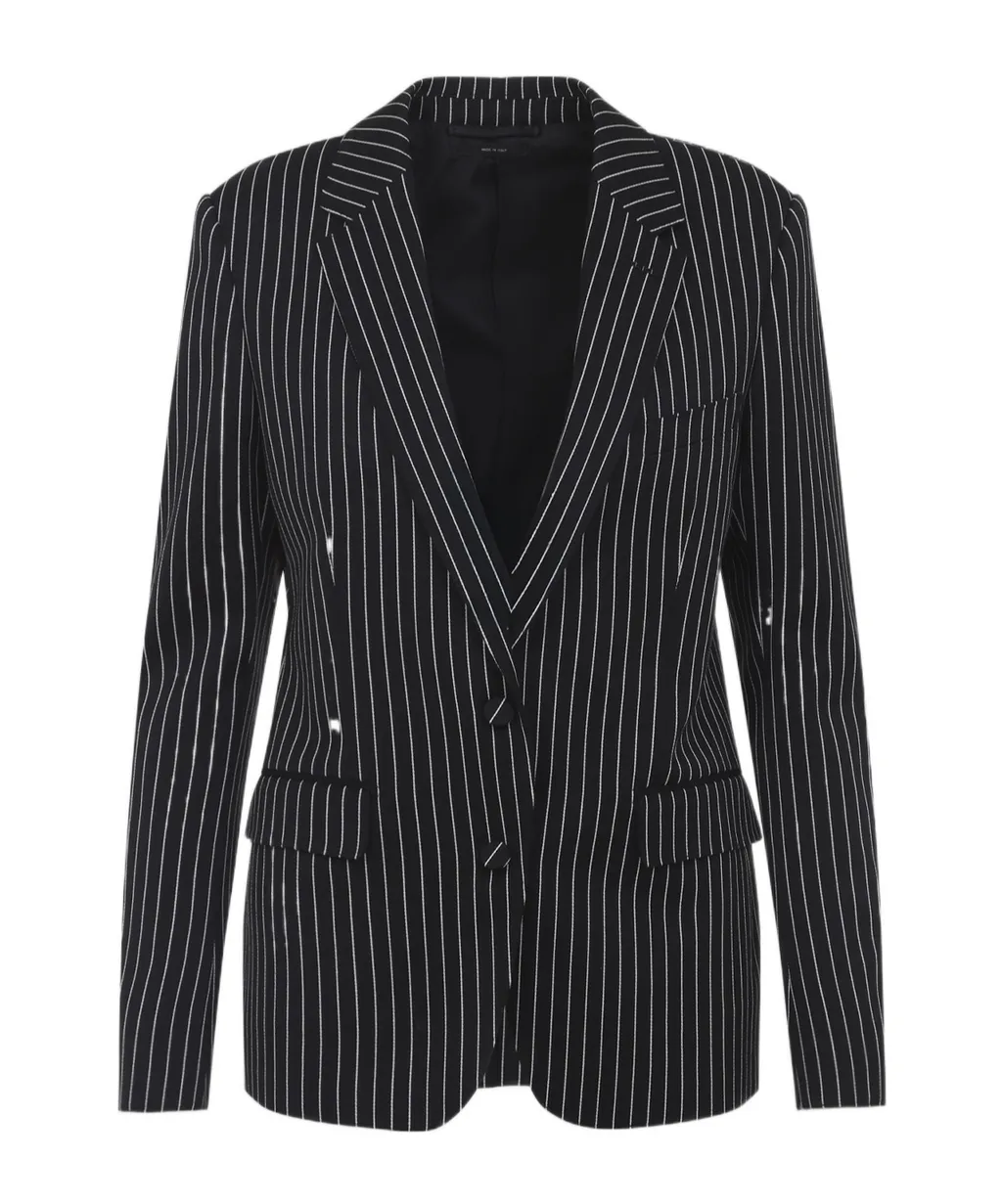 Tom Ford Striped Single Breasted Blazer