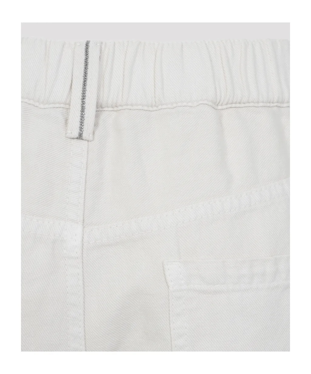 Button-Fastening Trousers