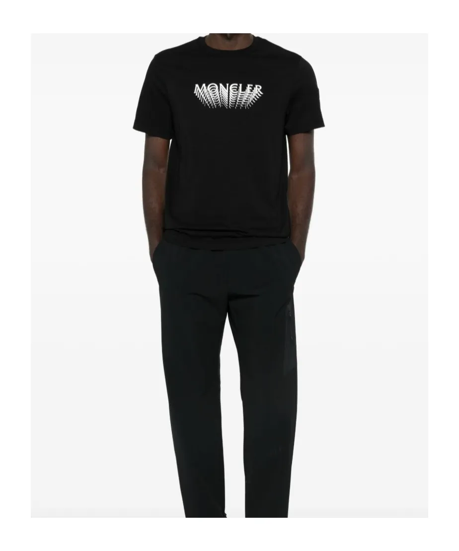 Moncler Logo Printed Crewneck T-Shirt