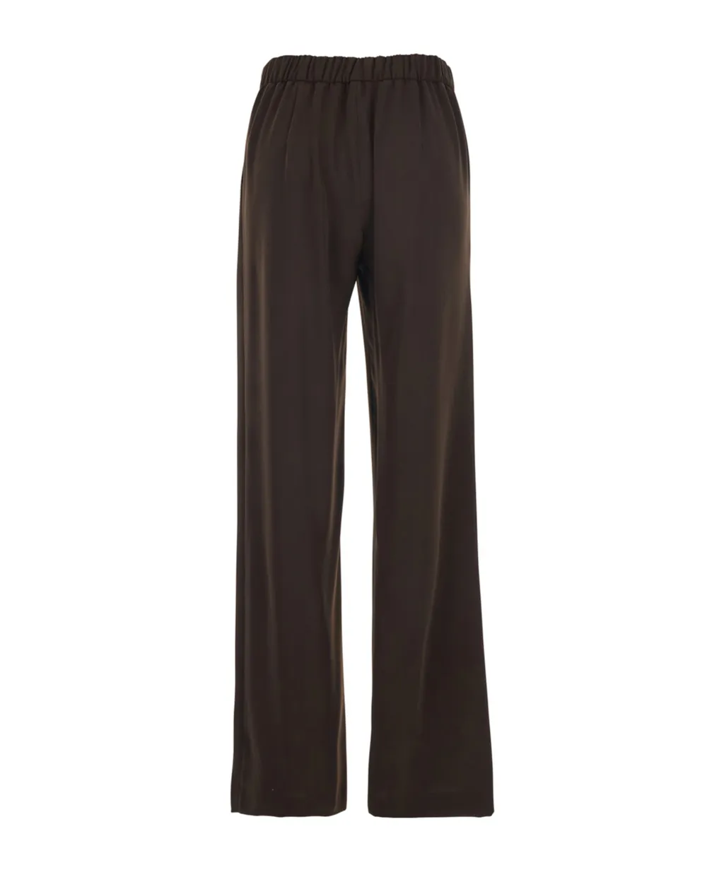Elastic Waist Wide-Leg Pants