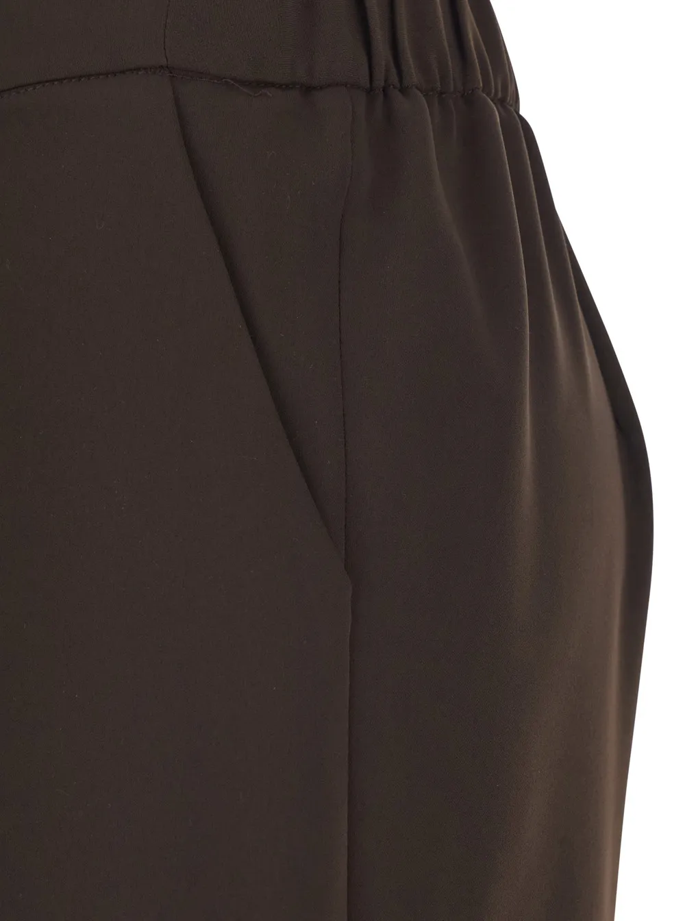 Elastic Waist Wide-Leg Pants