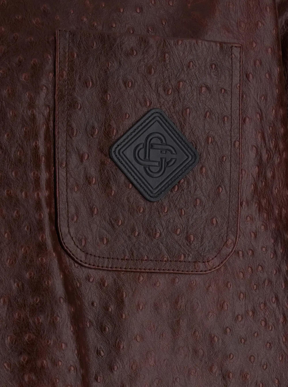 Casablanca Buttoned Workwear Leather Jacket