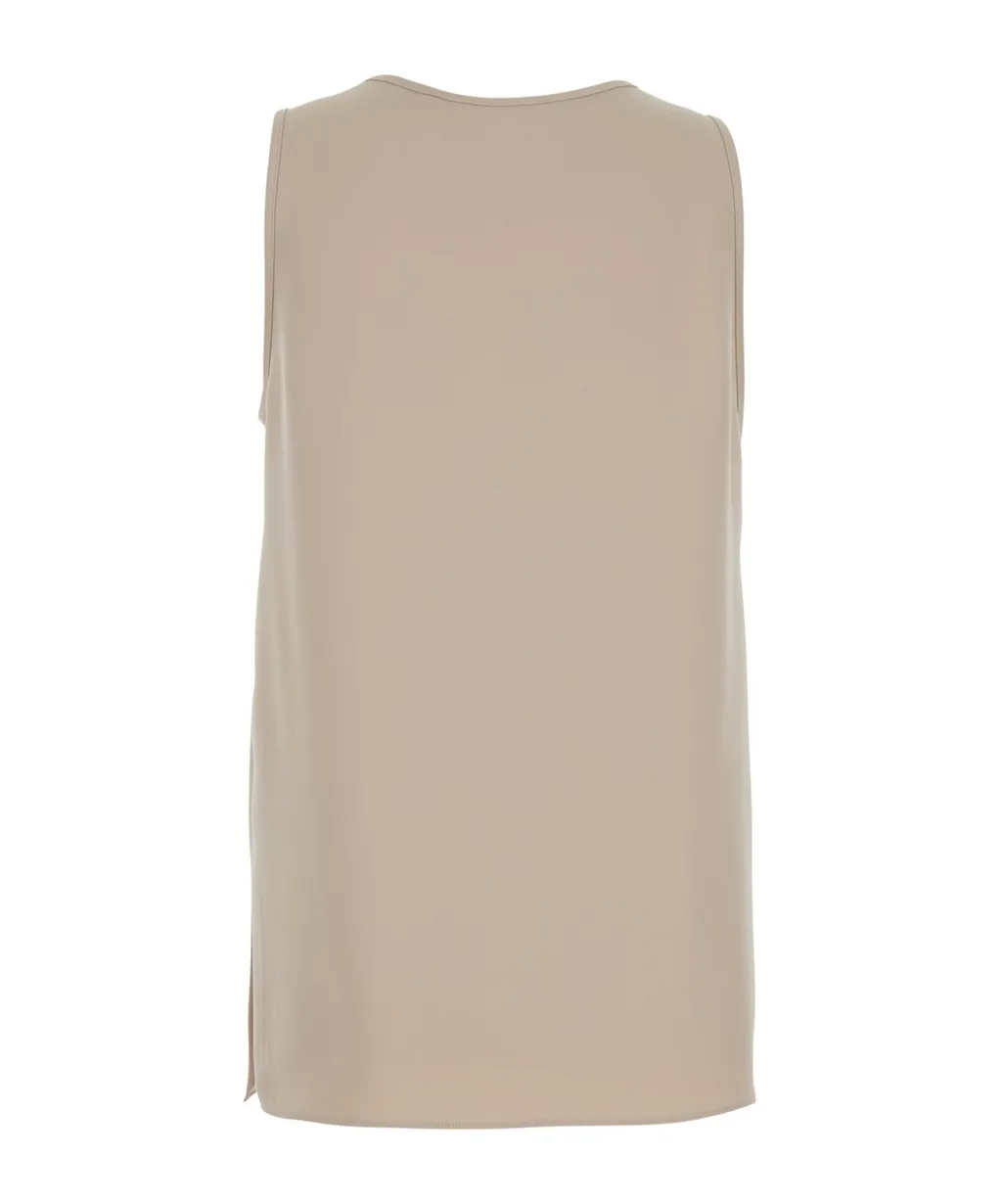 Sleeveless Crew Neck Vest