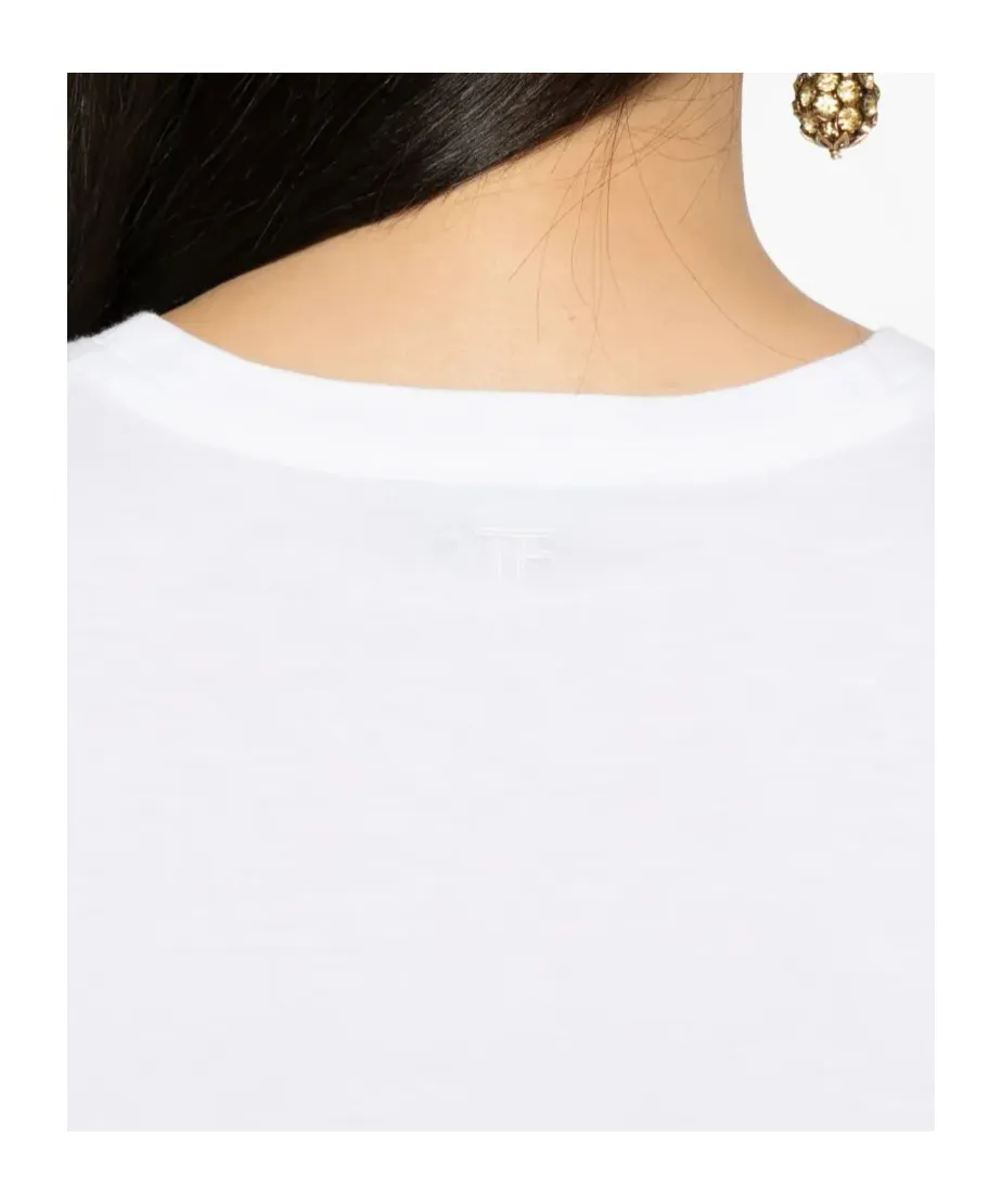 Tom Ford Logo-Embroidered Crewneck T-Shirt