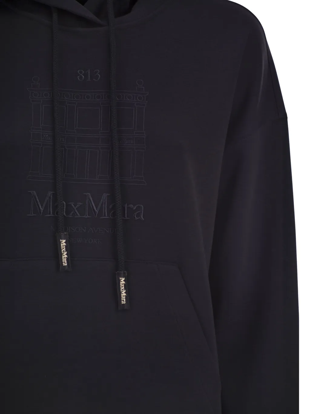 's Max Mara Logo Embroidered Drawstring Hoodie