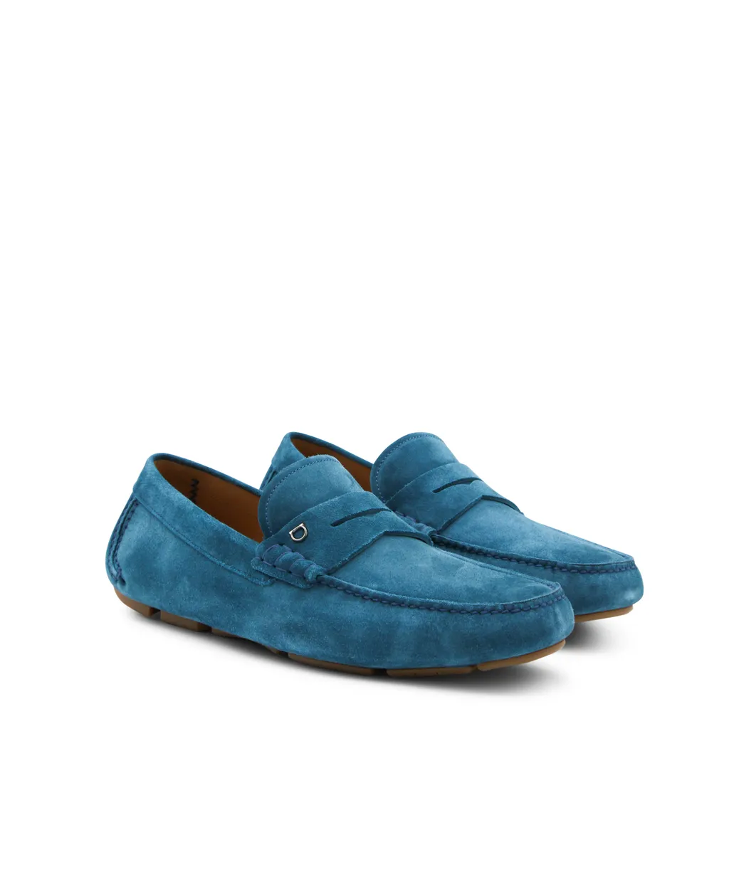 Ferragamo Almond Toe Slip-On Loafers